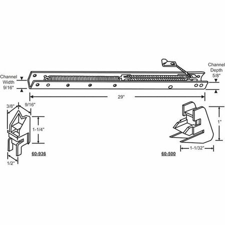 STRYBUC 29in Window Channel Balance 60-282-36